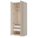 Ver imagem 5 de Guarda Roupa Planejado 2 Portas Ripadas 80cm Samambaia CabeCasa MadeiraOriginals Off White