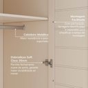 Ver mais imagens de Guarda Roupa Planejado 2 Portas Ripadas 80cm Samambaia CabeCasa MadeiraOriginals Off White