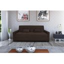 Ver imagem 2 de Sofá Cama Lavínia 3 Lugares Suede Marrom Matrix