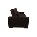 Ver imagem 3 de Sofá Cama Lavínia 3 Lugares Suede Marrom Matrix