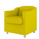 Ver imagem 2 de Poltrona Decorativa para Sala, Escritorio, Recepção Tila Suede Amarelo