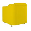 Ver imagem 3 de Poltrona Decorativa para Sala, Escritorio, Recepção Tila Suede Amarelo