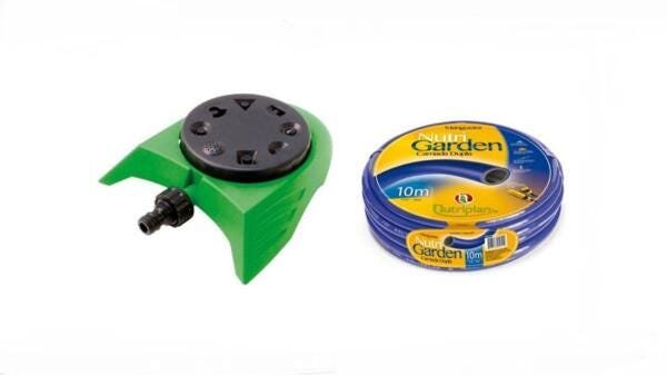 Kit Mangueira 10 Metros e Irrigador Estático 8 Jatos Dy 6011 - 1
