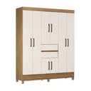 Ver imagem 2 de Guarda Roupa Roupeiro Solteiro 82060 08 Portas 02 Gavetas Munique Amendola Touch Off White Demóbile