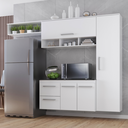 Ver imagem 5 de Cozinha Compacta Lua 4 Portas 2 Gavetas Branco