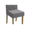 Cadeira Sala de Jantar 2cad149fr Kit 6 Un Freijo Assento/encosto Cinza - Kappesberg - 4