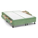 Ver imagem 1 de Cama Box Base c/Gavetas King Poli Tecido Green (193x27-c/4 Gavs) - Castor