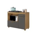 Ver imagem 1 de Balcão para Cooktop Cronos 5 Bocas Arte Móveis:cinamomo/grafite