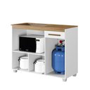 Ver imagem 3 de Balcão para Cooktop Cronos 5 Bocas Arte Móveis:cinamomo/grafite