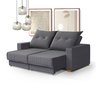 Sofa Retratil Conforto Reclinável com Pes de Madeira Rodizios - 3