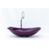 Pia de Vidro Chanfrada 45 X 32 Roxo - 2