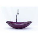 Ver imagem 2 de Pia de Vidro Chanfrada 45 X 32 Roxo