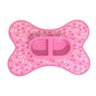 Kit Tapete Comedouro/Bebedouro Duplo Rosa - 1