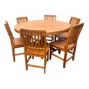 Ver imagem 3 de Mesa Redonda Madeira Demolição Rústica Peroba Rosa