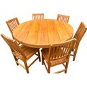 Ver imagem 2 de Mesa Redonda Madeira Demolição Rústica Peroba Rosa