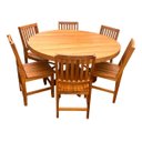 Ver imagem 5 de Mesa Redonda Madeira Demolição Rústica Peroba Rosa