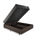 Ver imagem 4 de Cama Box com Baú Queen 158x198 com Colchão Adapto Molas Ensacadas Ecoflex Courino Linho