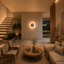 Ver imagem 2 de Arandela LED Flip Redonda Branca 18W 3000k Luminaria Parede Moderna Bella ST3312