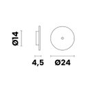 Ver imagem 3 de Arandela LED Flip Redonda Branca 18W 3000k Luminaria Parede Moderna Bella ST3312