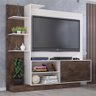 Estante Home Theater Camburi Para Tv Até 55" Chocolate/off White - 1