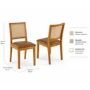 Ver imagem 3 de Conjunto Sala de Jantar Natalle 4 Lugares Mesa Redonda 1,0m e 4 Cadeiras Madeira Maciça Courissimo m