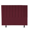 Ver imagem 2 de Kit Cabeceira e Calçadeira Baú King 195cm Cancun Suede Bordo - D A DECOR