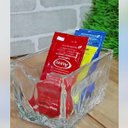 Ver imagem 4 de Kit 12 Porta Sachês de Vidro Dublin Chá Açucar Café Maionese Ketchup Lyor 8x5,5cm