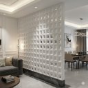 Ver imagem 2 de Kit 2 Divisória de ambiente Pedra Leve Cobogó Decorativo 120cm X 60cm 2,5 cm Formaco Decor