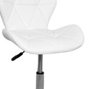 Ver imagem 5 de Cadeira de Escritório com Base Giratória Estofada Slim Vegas Branco