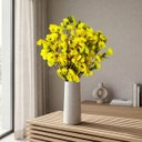 Ver mais imagens de Kit de 20 Flores Cerejeira Sakura Artificial Amarela Galho Realista Alta Qualidade