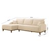 Sofá Albano Linho Chaise Lado Esquerdo Meu Sofá Online - 5