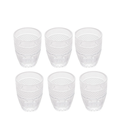 Ver imagem 1 de jg c/6 Copo p/ Shot 65ml de Vidro Alto Relevo - Lyor