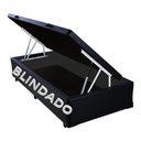 Ver imagem 3 de Cama Box Solteiro com Baú Preta – Blindada, Reforçada e com Pistão a Gás