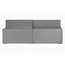 Ver imagem 2 de Sofá 5 Lugares 2.50 Mt Com Molas Retrátil E Reclinável Cinza