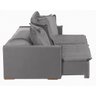 Sofá 5 Lugares 2.50 Mt Com Molas Retrátil E Reclinável Cinza - 6