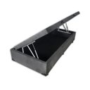 Ver imagem 1 de Base Box Baú Solteiro Khouse Suede Cinza 40x88x188