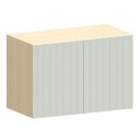 Ver imagem 1 de Armário Aéreo Geladeira 60 Cm 2 Portas Aurora Cinza Cristal Pet