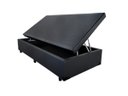 Ver imagem 2 de Base Box Baú Solteiro Khouse Sintético Preto 40x88x188