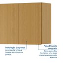 Ver imagem 6 de Ponte Planejada Solteiro 2 Portas com LED Samambaia CabeCasa MadeiraOriginals Marrom/Carvalho