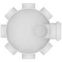 Ver imagem 3 de Corpo Caixa Sifonada Nº 23 com 150x150x50mm de 7 Entradas Série R - 27141226 - Tigre