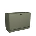 Ver imagem 5 de Cozinha Compacta Modulada 6 Portas 3 Gavetas 100% MDF 1 Tampo Sevilha Verde/Hill