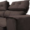 Sofá para Sala Reclinavel Price 180cm Veludo Chocolate - 10