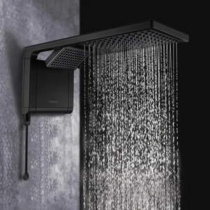 Chuveiro Eletrônico Ducha Acqua Duo Ultra Preto Fosco 127v 5500w Lorenzetti