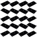 Ver imagem 1 de Kit 20 Chapinhas Reta Fixação Pés Palito Rosca 5/16 Preto