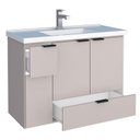 Ver imagem 2 de Gabinete Para Banheiro Madeira Orquídea 80 Com Lavatório Cozimax Nude