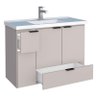Gabinete Para Banheiro Madeira Orquídea 80 Com Lavatório Cozimax Nude - 2