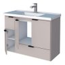Gabinete Para Banheiro Madeira Orquídea 80 Com Lavatório Cozimax Nude - 3