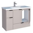 Ver imagem 5 de Gabinete Para Banheiro Madeira Orquídea 80 Com Lavatório Cozimax Nude