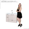 Gabinete Para Banheiro Madeira Orquídea 80 Com Lavatório Cozimax Nude - 6