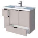 Ver imagem 4 de Gabinete Para Banheiro Madeira Orquídea 80 Com Lavatório Cozimax Nude